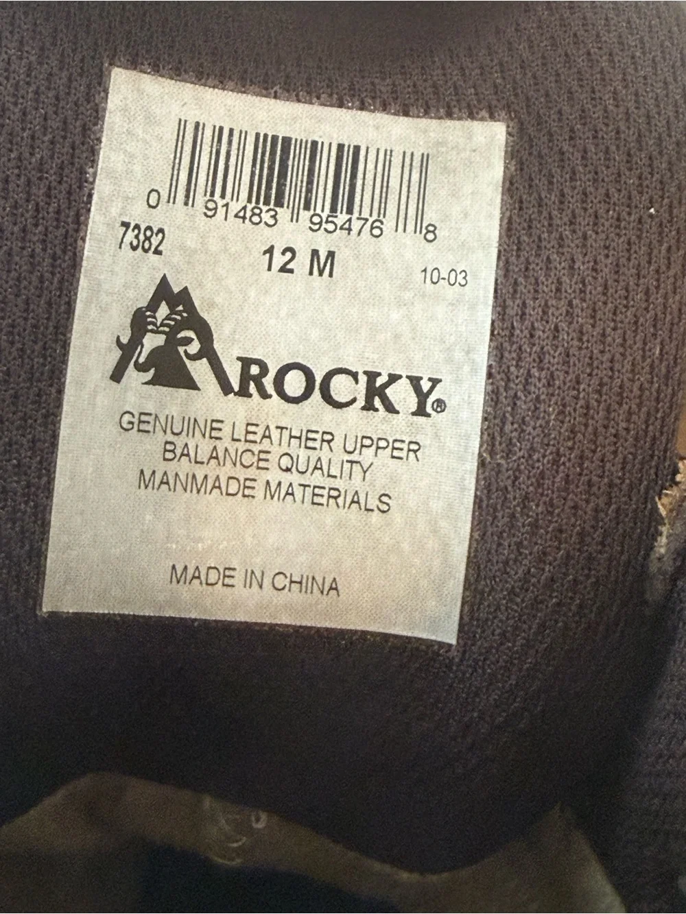 Rocky Sport Leather Camo Utility Men's Hunting Boots Size 12M #7382